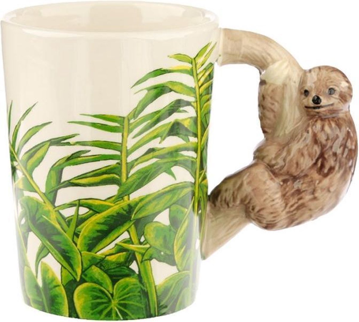 Jungle Adventuriner Sloth - Handle Formed Handle Ceramic Tug