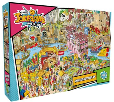 Gibsons - shakespeare shake-up (andy tudor) - 1000 pièces 68×49cm (l×h) - puzzle pour adultes
