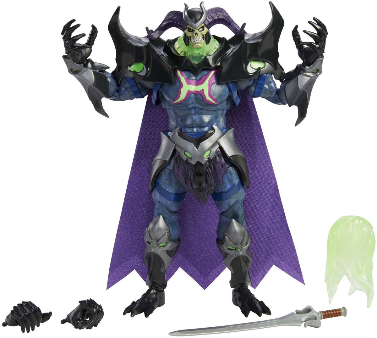 Mattel les maîtres de l'univers : révélation - figurine articulée 23cm skelegod (skeletor)
