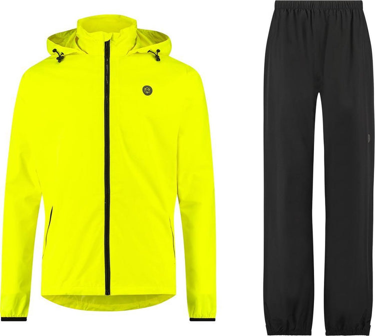 Agu go rain suit essential unisexe - jaune - l - femme homme - imperméable et respirant