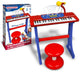 Bontempi spa bontempi clavier jouet électronique avec microphone, pieds et tabouret.