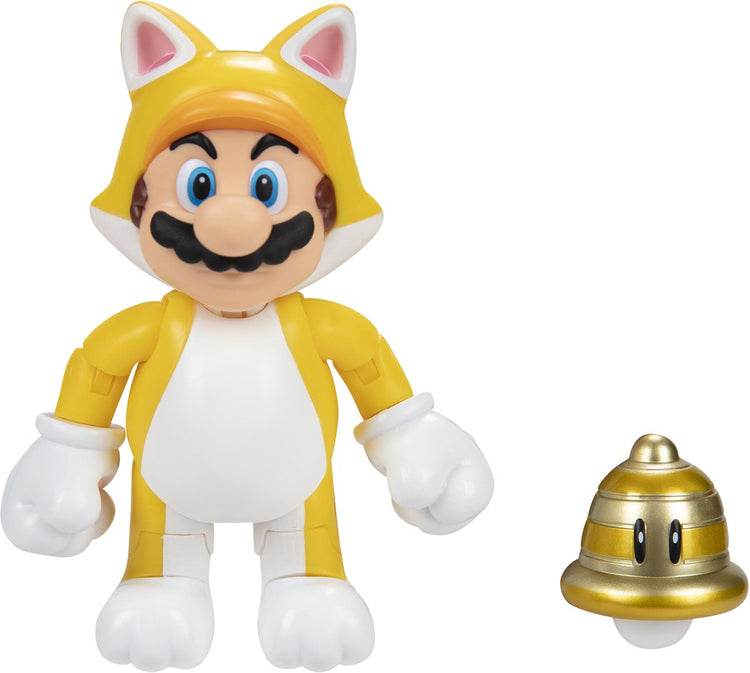 Jakks Nintendo Super Mario Personnages Articulés 10 cm – Chat Mario