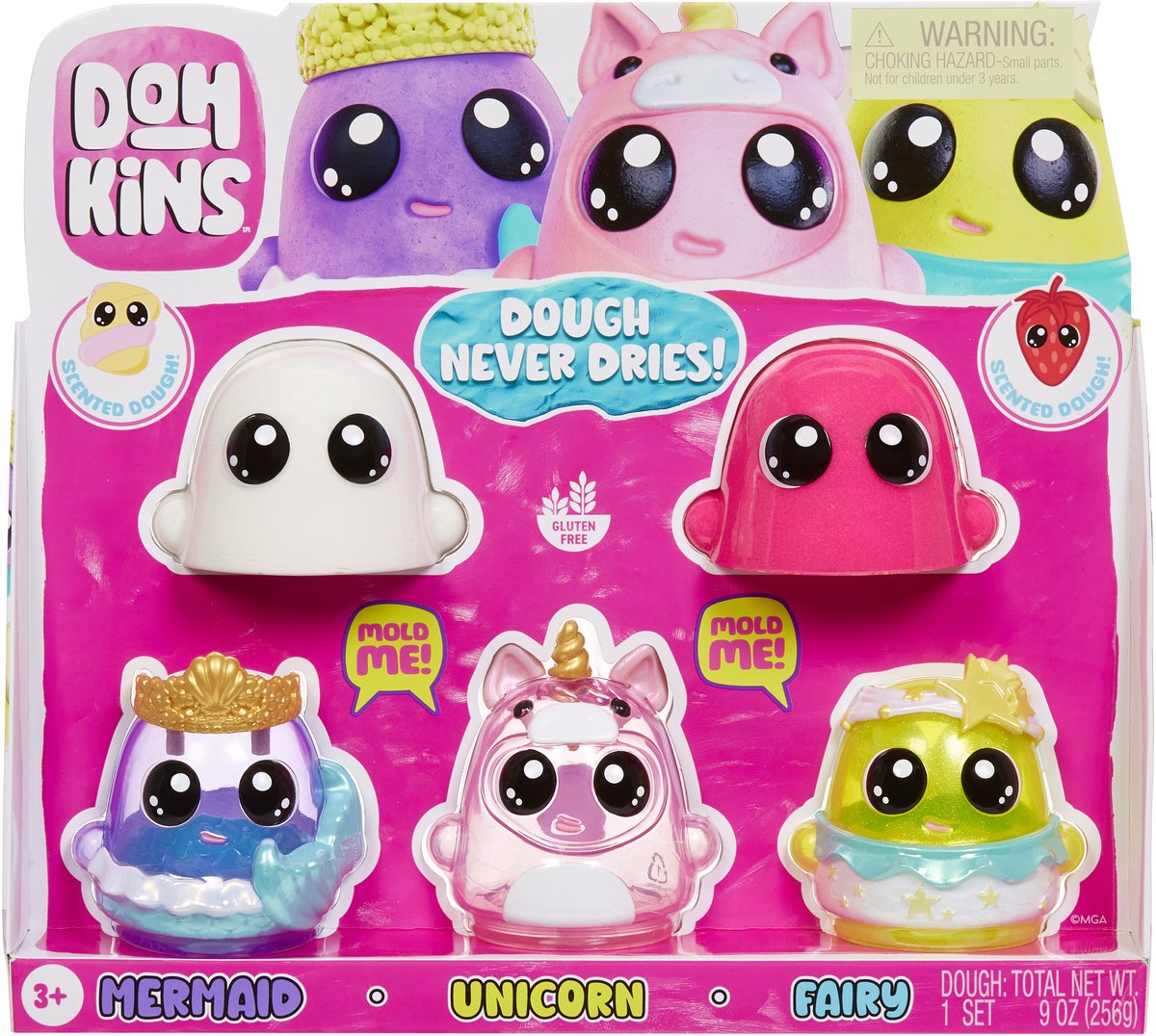 Pack fantaisie Dohkins avec sirène, licorne, fée