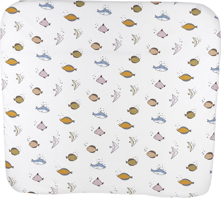 Meyco baby sea changing pad cover - multicolour - 85x75cm