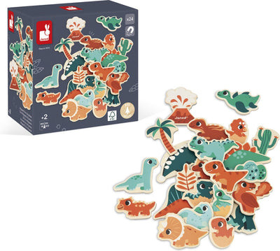 Janod - dino - set d'aimants