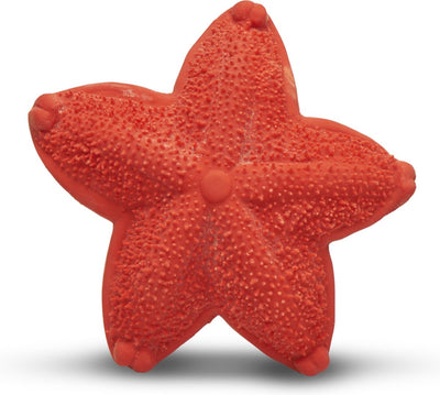 Lanco toys jouet de dentition en caoutchouc lancosensoriel - étoile de mer - rouge
