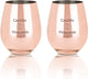 Verre à vin sans pied Viski - acier inoxydable - 532ml - couleur cuivre - lot de 2