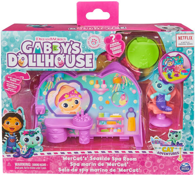 Spin master Gabby et la maison magique - le coffret de jeu spa deluxe - 1 figurine + accessoires