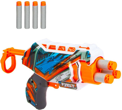Toi-toys pistolet de tir Strikex en mousse nano blaster avec 4 flèches en mousse