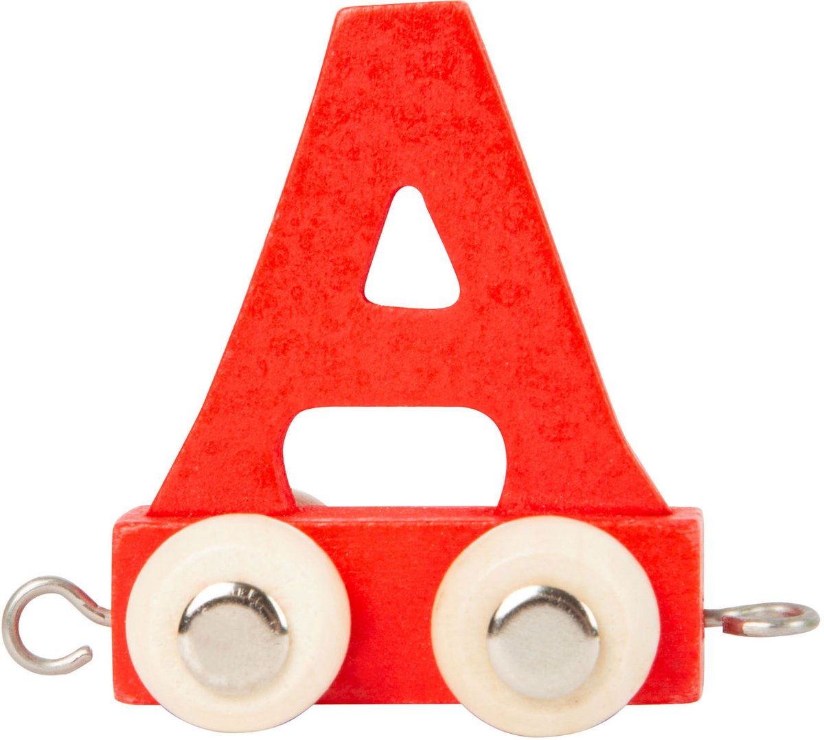 Petit pied - police en bois rouge - a - 12 pièces