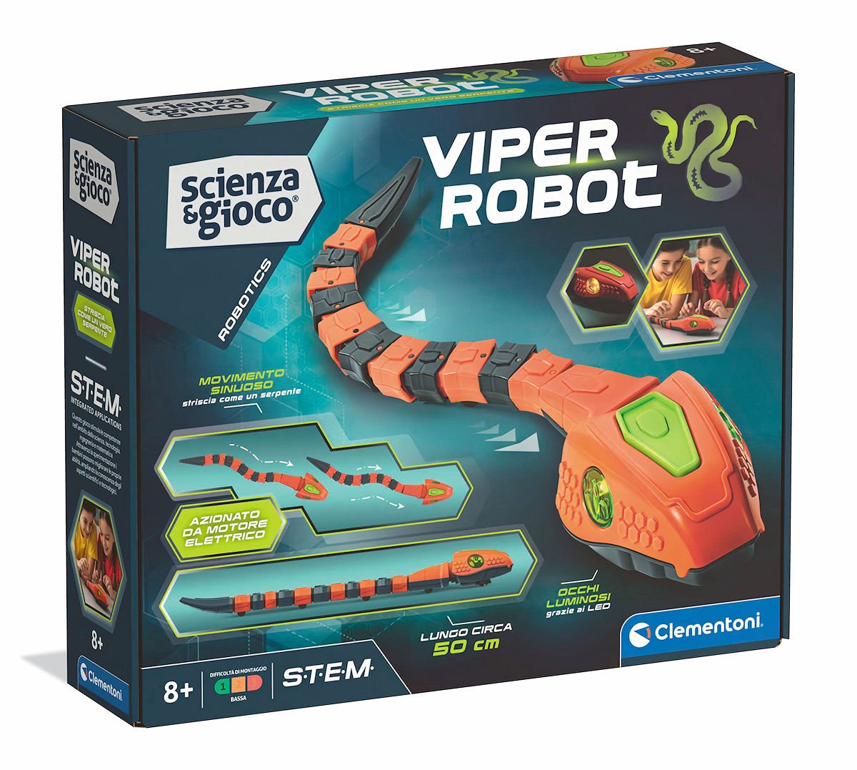 Clementoni jeu scientifique robot serpent