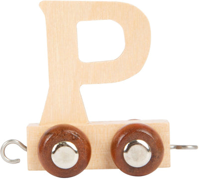 Petit pied - police en bois - P - 12 pièces