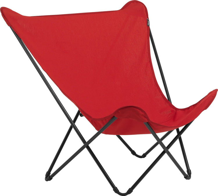 Lafuma pop up xl - chaise papillon - pliable - rouge garance