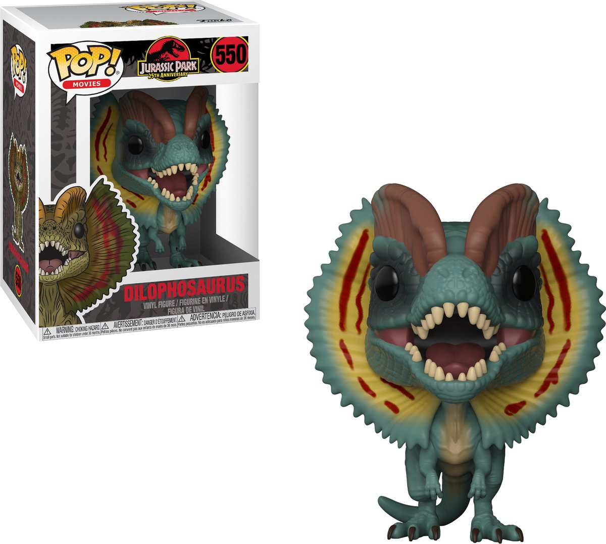 Funko-pop ! Jurassic Park Dilophosaure - Figurine de collection #550