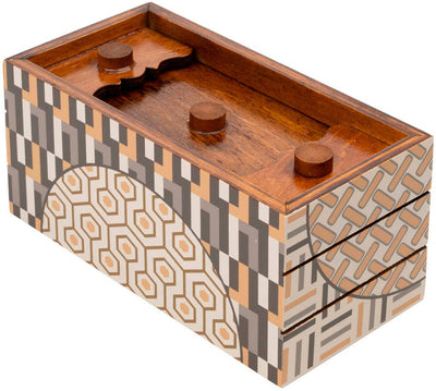 Boîte de puzzle Philos automne - cadeau secret de casse-tête en bois.