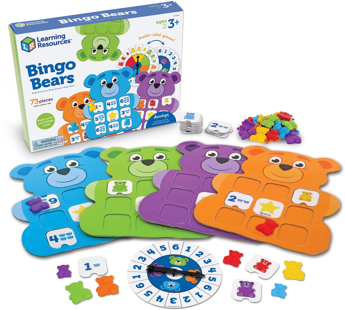 Ressources d'apprentissage ours de bingo ! - 3+