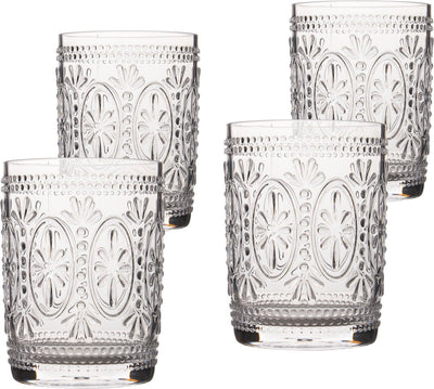 Bo-camp - verre à eau - sicilien - 450 ml - 4 pièces