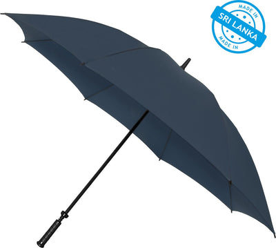 Falcone - parapluie tempête xxl - ø 140 cm - coupe-vent - bleu marine