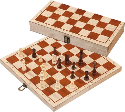 Cassette d'échecs Philos avec champ de description du bord 42 mm, hauteur du roi 76 mm