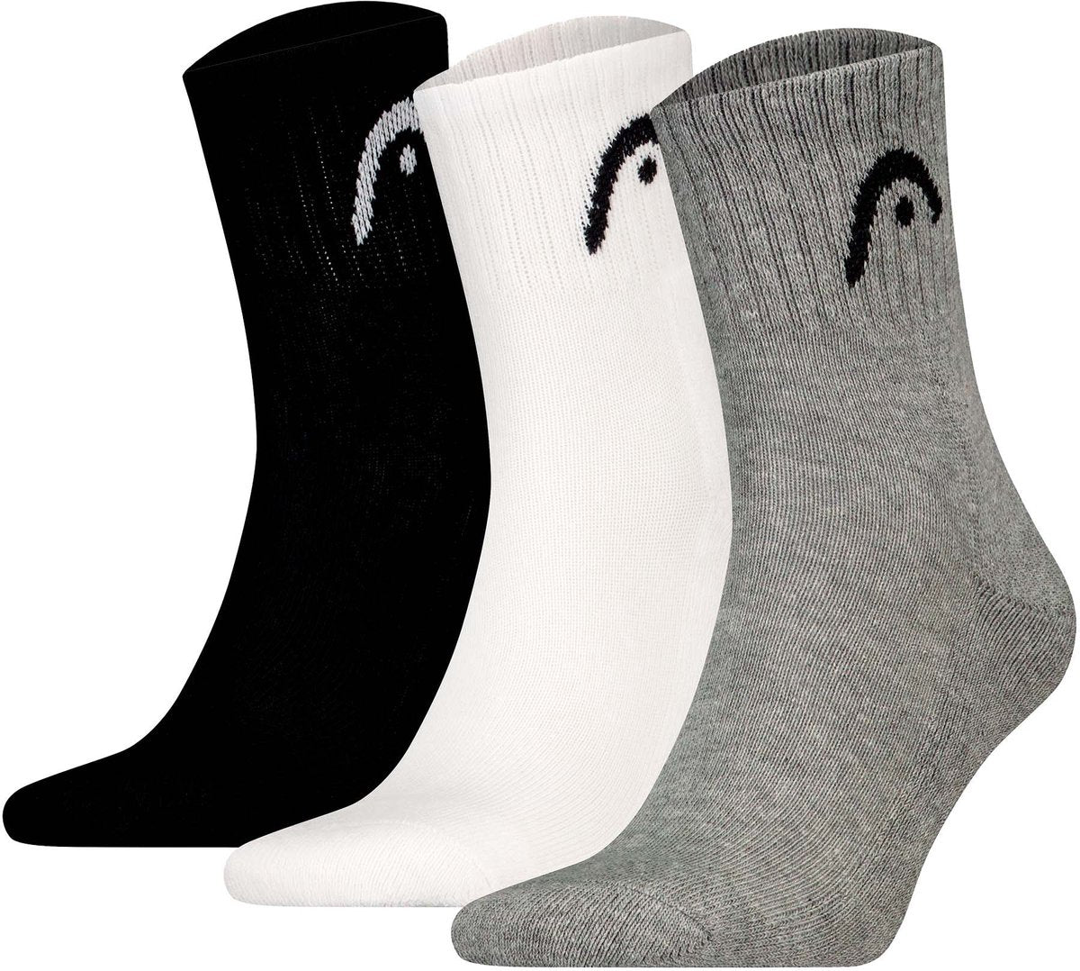 Head - unisexe - chaussettes courtes tous sports - entraînement - pack de 3 - taille 43-46