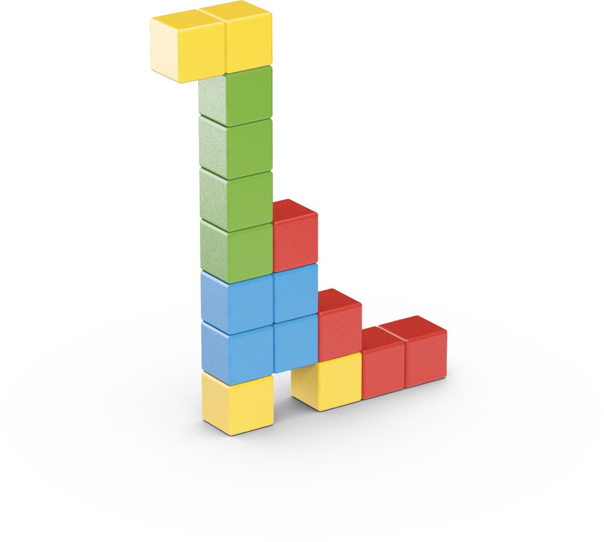 Geomag magicube creative recyclé - blocs de construction magnétiques - 16 pièces - à partir de 3 ans