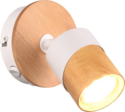 Trio aruni - spot - couleur bois avec blanc - excl. 1x gu10 4,5w
