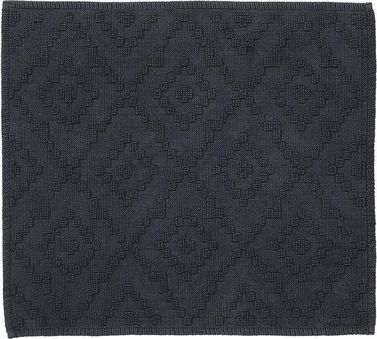 Sealskin - tapis de bain aztèque 60x60 cm - coton - gris foncé