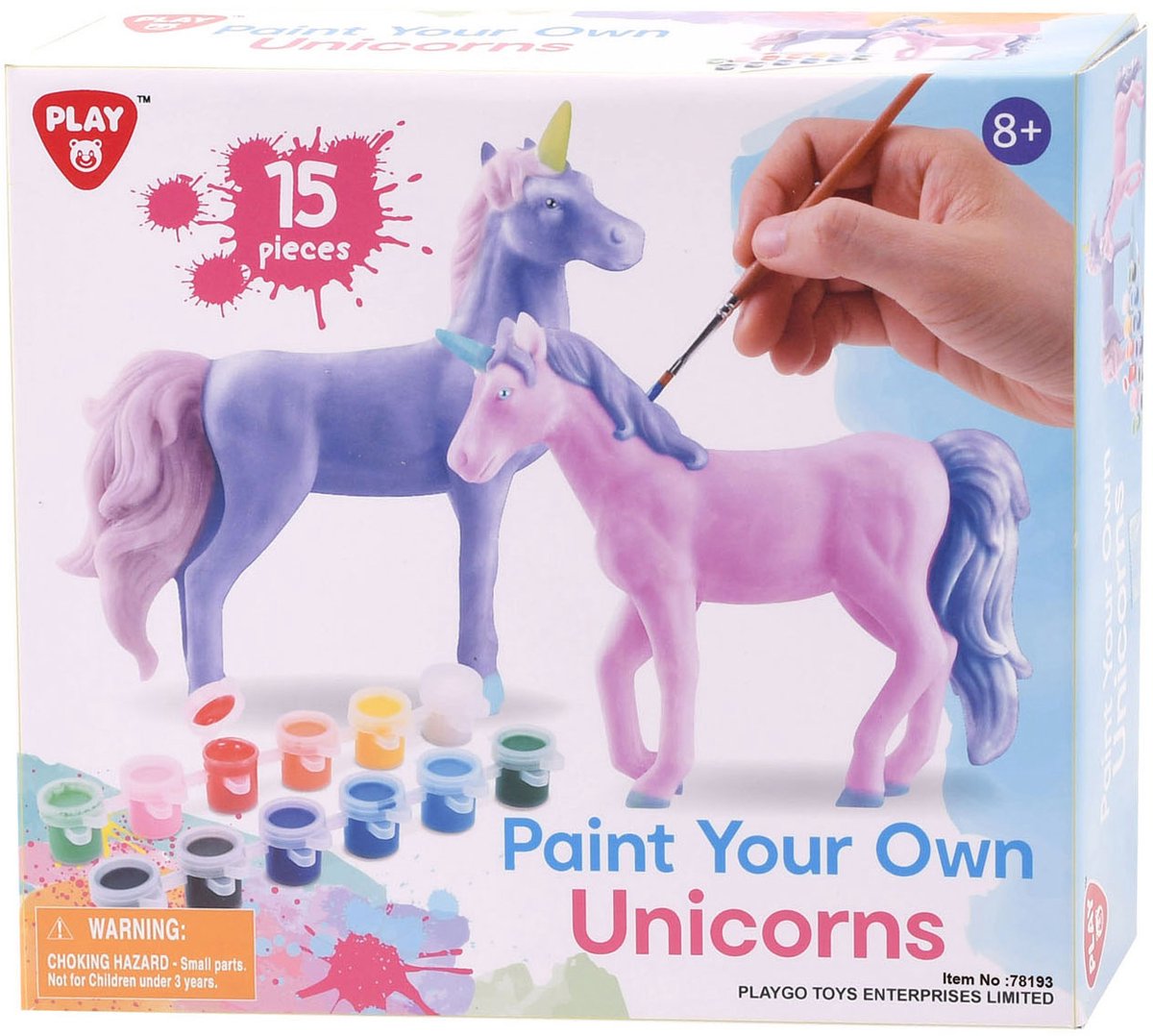 Playgo peignez vos propres licornes - 15 pcs.