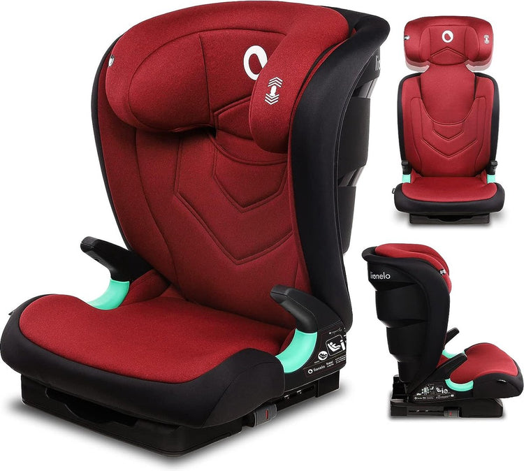 Siège auto Lionelo Neal i-size premium 100-150 cm - isofix - appui-tête réglable (14 positions) - système de ventilation - protection latérale - homologué i-size - housse lavable - grandit avec vous jusqu'à 12 ans - carte enfant incluse