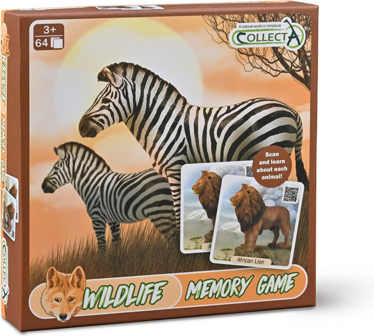 Jeu de mémoire Collecta - animaux sauvages - éducatif - mémoire