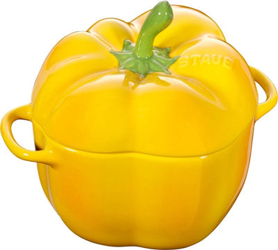 Bol en faïence jaune paprika Staub avec couvercle 11 cm