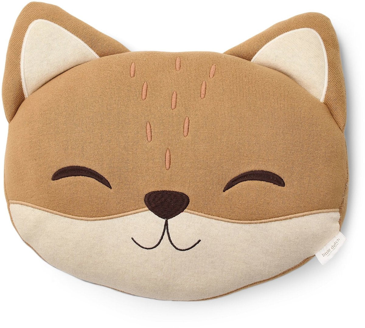 Petit coussin hollandais renard - marron - amis de la forêt