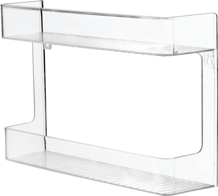 Idesign - étagère à épices murale Linus - plastique - transparent