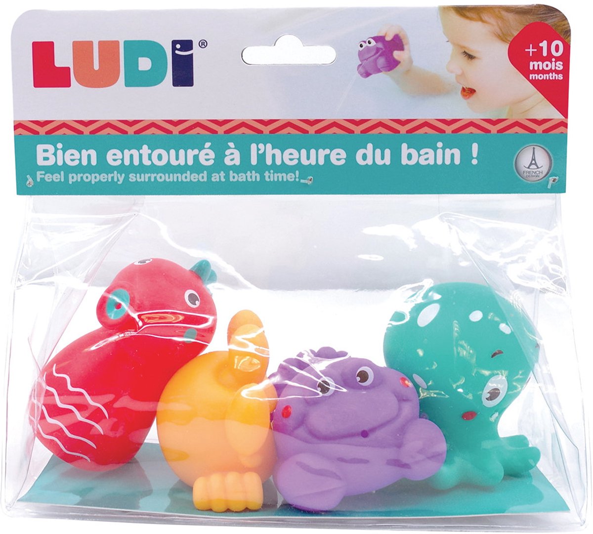 Ludi - 5 jets d'eau - jouets de bain