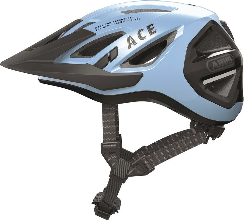 ABUS CASHET URBAN-I 3.0 ACE BLUE ICED L 56-61CM