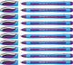 Schneider writing instruments stylo à bille schneider - slider memo - xb - 1,4 mm - violet - 10 pièces - s-150208-10