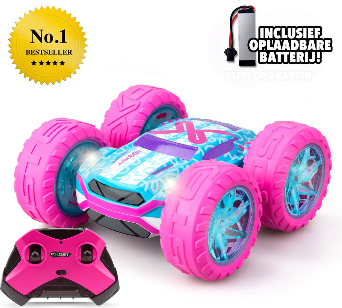 Spectron EXOST RC 360 CROSS FLASH Amazon Pink Stereable Car