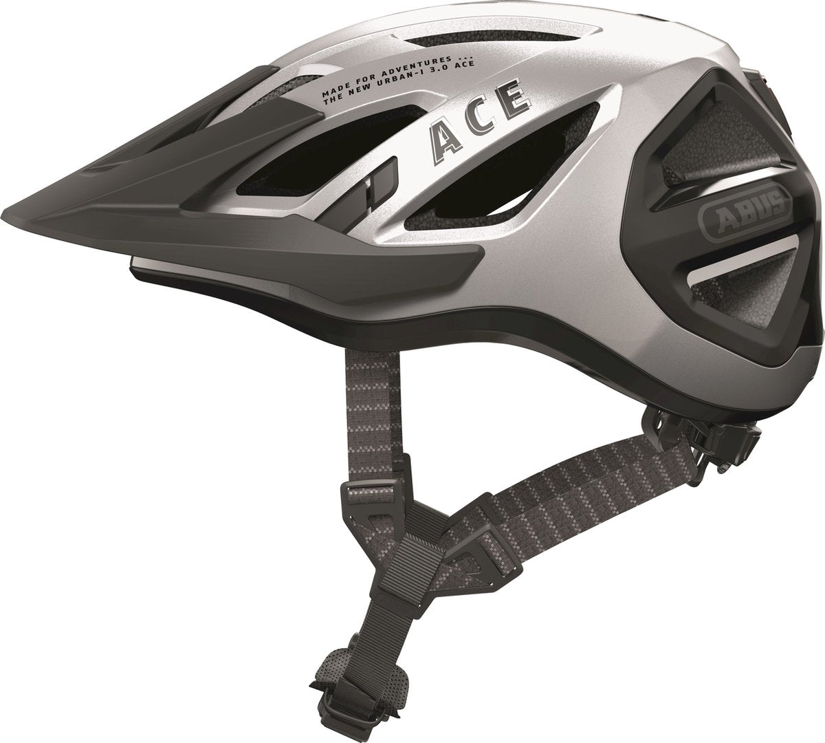 ABUS CASHET URBAN-I 3.0 Ace Gleam Silver L 56-61CM