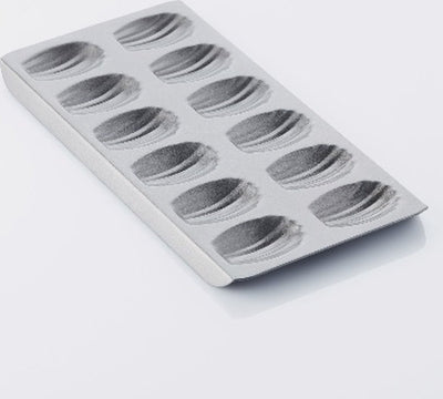 Moule point-virgule - madeleines - 12 pièces - revêtement antiadhésif - 40x21x2cm