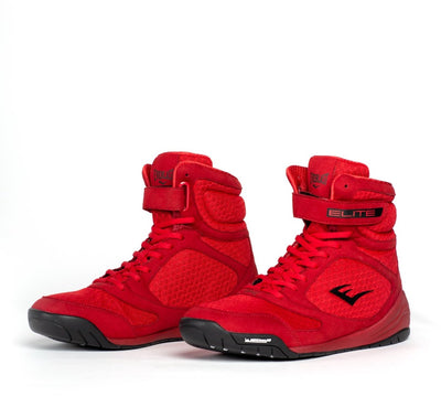 Everlast Elite 2 - chaussures de boxe - montantes - rouge (disponible en différentes tailles)