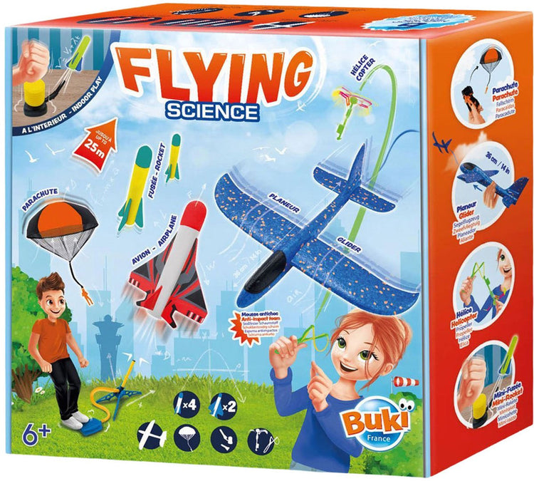 Ensemble scientifique de jouets volants Buki pour enfants - éducatif.