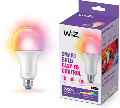 Lampe Wiz - lumière colorée et blanche - éclairage LED intelligent - culot E27 - 150w - mat - wi-fi