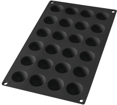 Moule Lékué 24 demi-sphères - silicone - noir