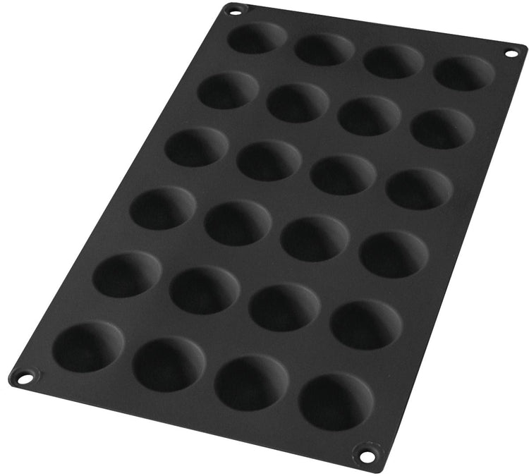 Moule Lékué 24 demi-sphères - silicone - noir