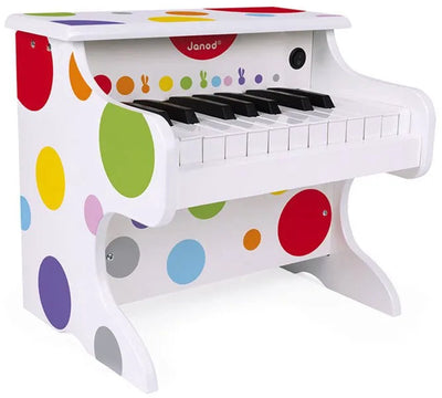 Janod - confettis - mon premier piano électronique en bois - pour petits musiciens