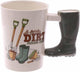 Boot en caoutchouc - Tasse en céramique de poignée formée