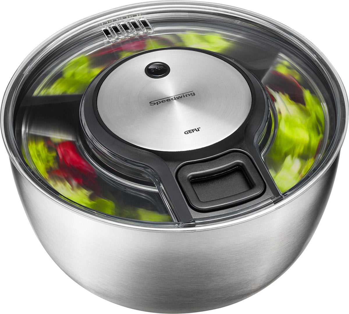 Essoreuse à salade Gefu speedwing - acier inoxydable