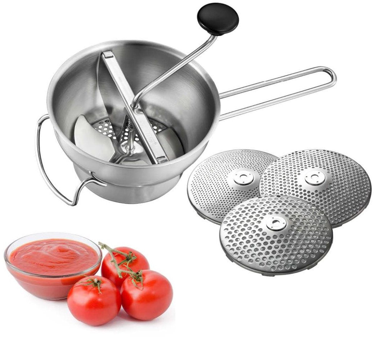 Passoire Gefu flotte lotte – 2 litres – dont 3 disques – inox