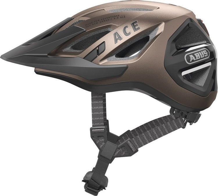 Abus urban-i 3.0 ace - casque de vélo cuivre métallisé s (51 - 55 cm)
