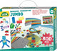 Lena craft set jumbo junior - 35,5 cm - carton turquoise - 800 pièces